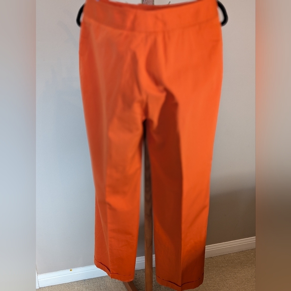 Burberry Orange Straight-Leg Pants - Picture 3 of 13